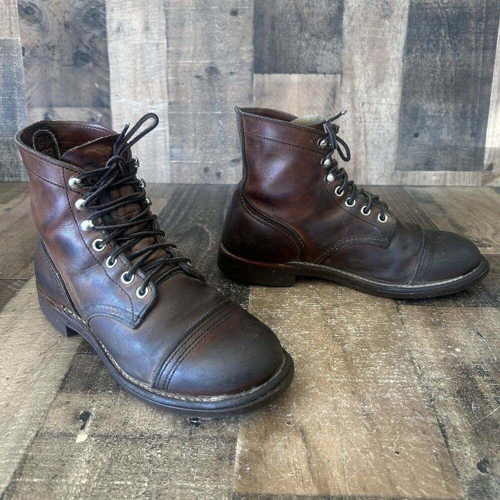Red Wing 8111 Iron Ranger Work Boots Mens 4.5 D - Picture 2 of 12